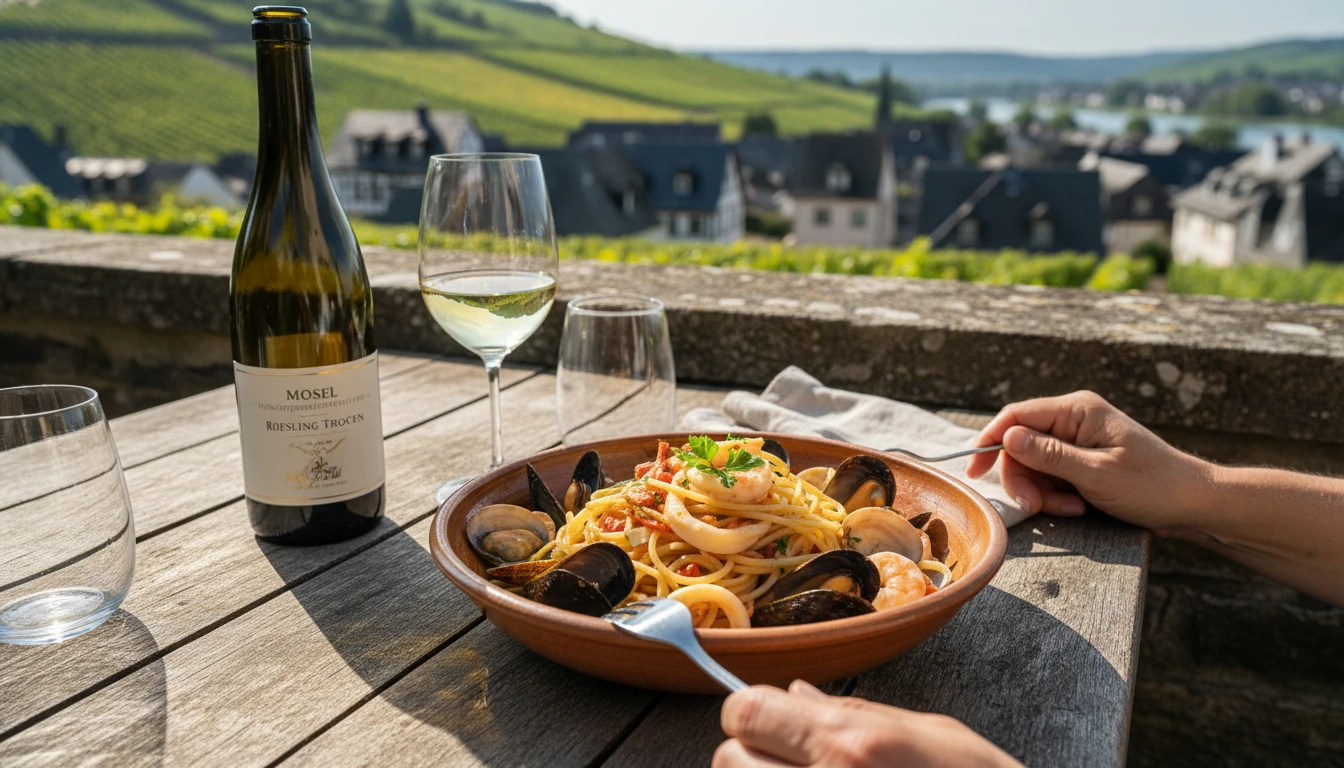 Pasta Frutti di Mare mit Weißwein